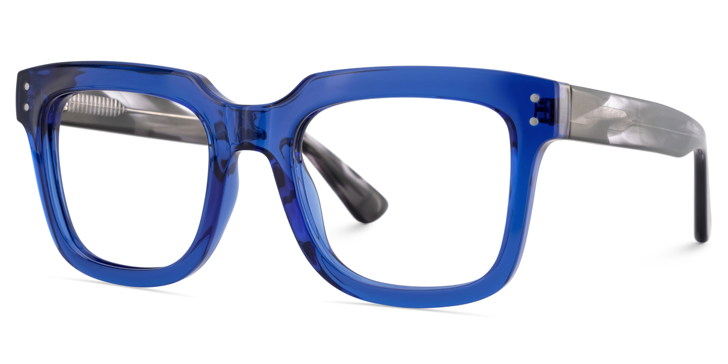 Liizbeett Square Blue Glasses4