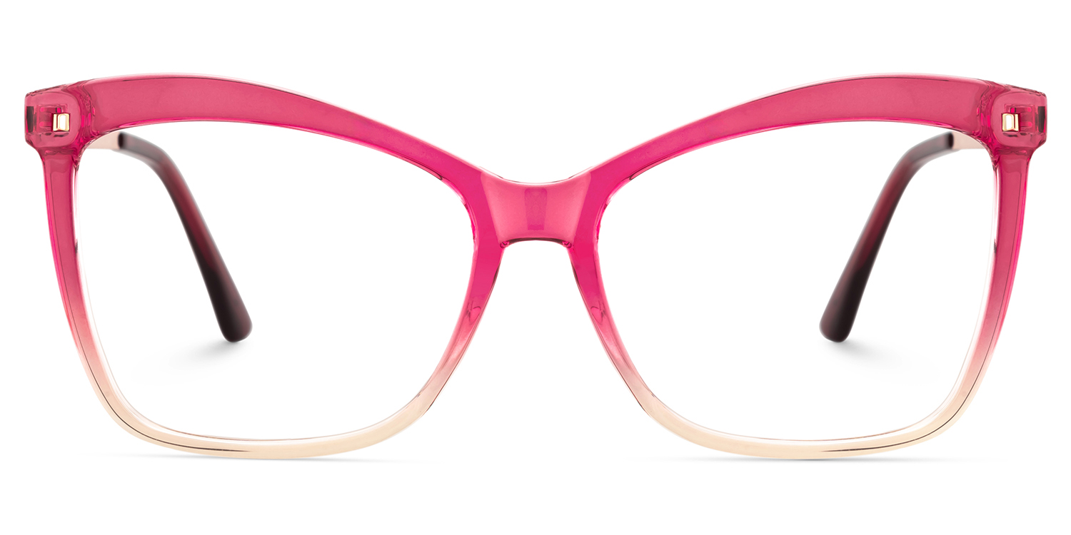 Butterfly Frame With Pink Gradient Brown for Isaebella Glasses | ZEELOOL Canada1