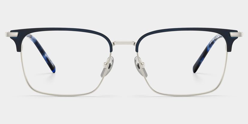 Maxwell Browline Blue Glasses