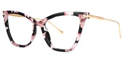 Hilary Butterfly Pink Floral Glasses1