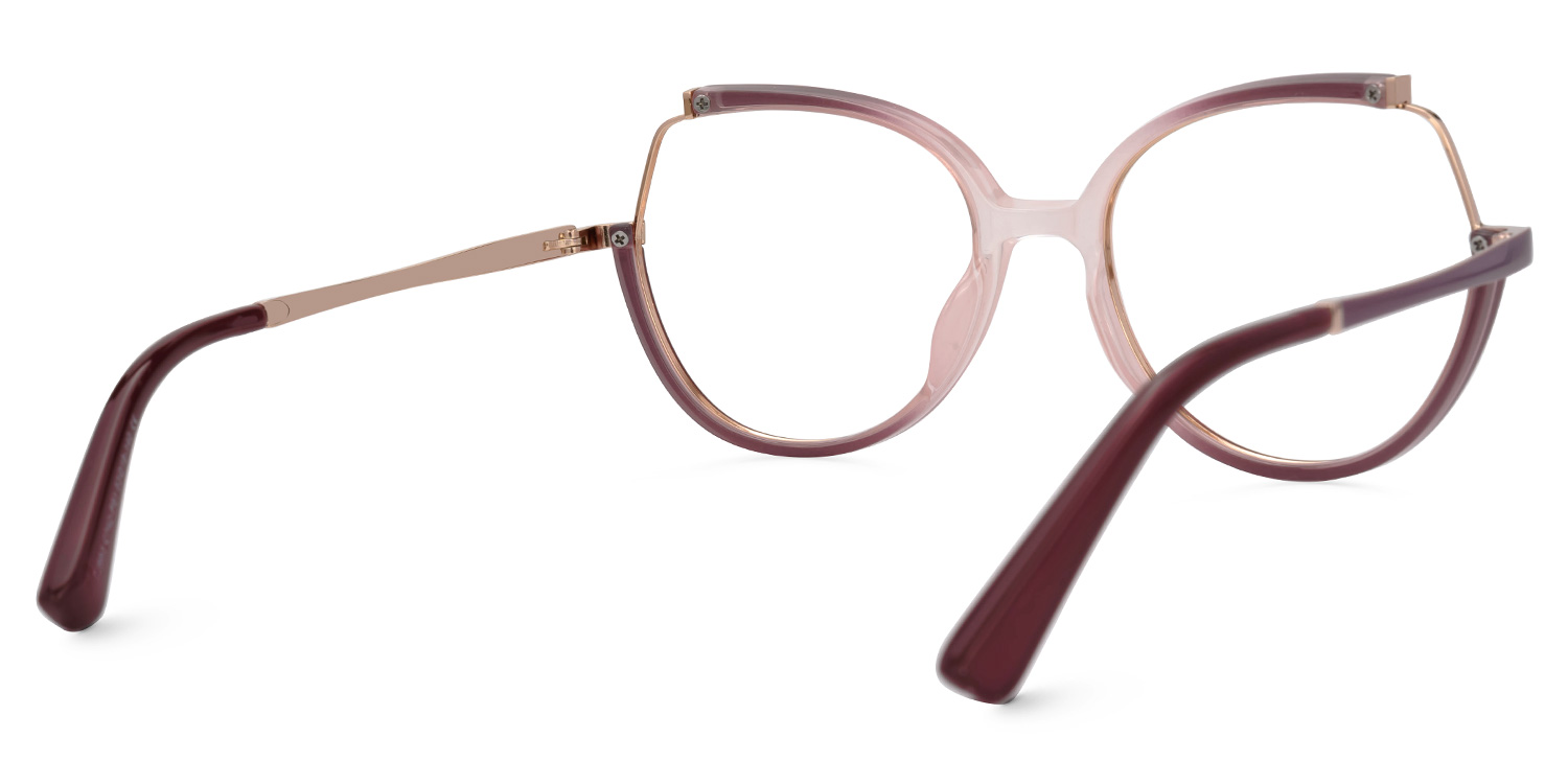 Zakaria Eyeglasses in Geometric Two-Tone Frame | ZEELOOL Canada3