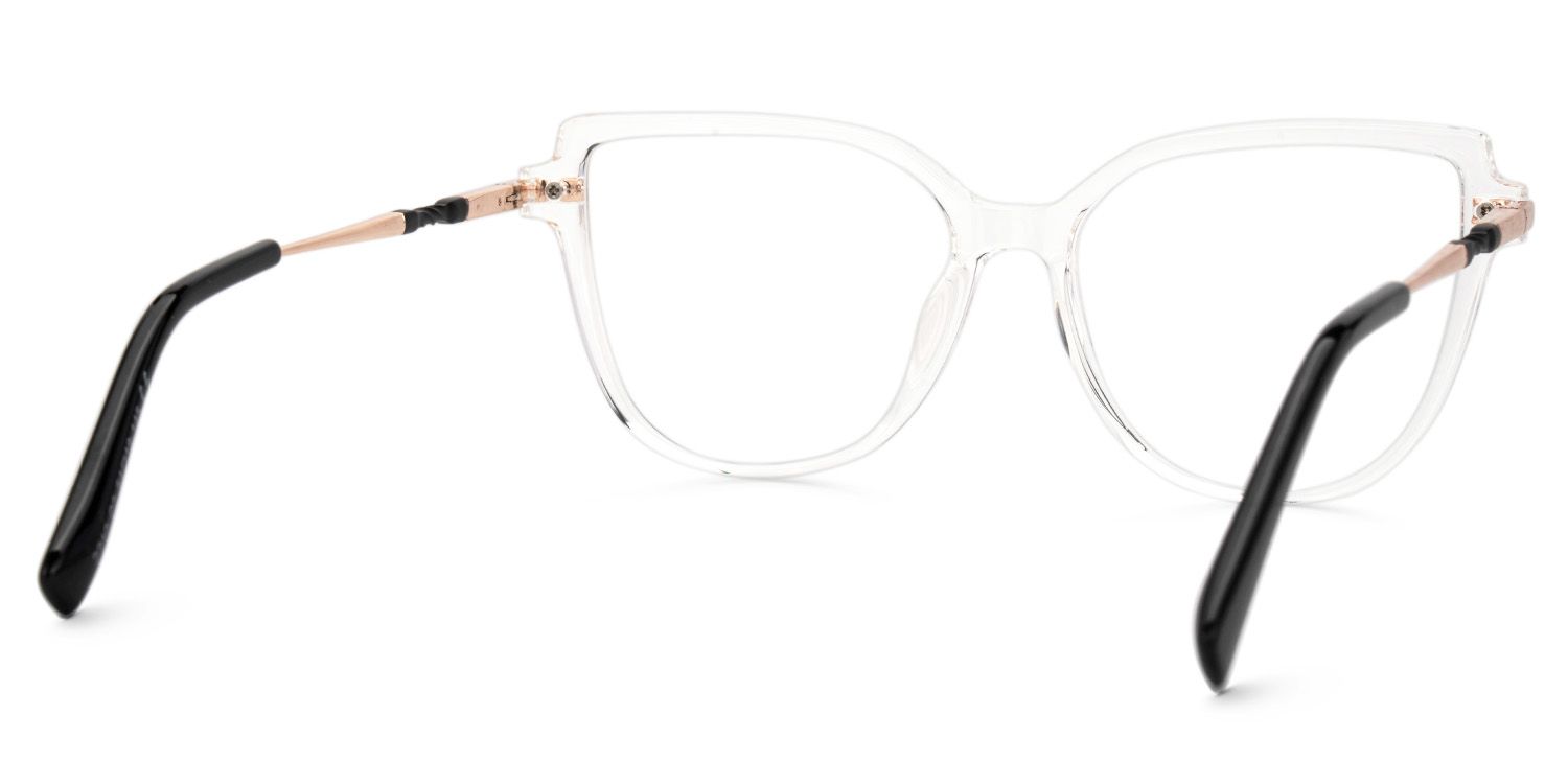 Eisan Thin Clear Clear Eyeglasses with Cat eye | ZEELOOL Canada3