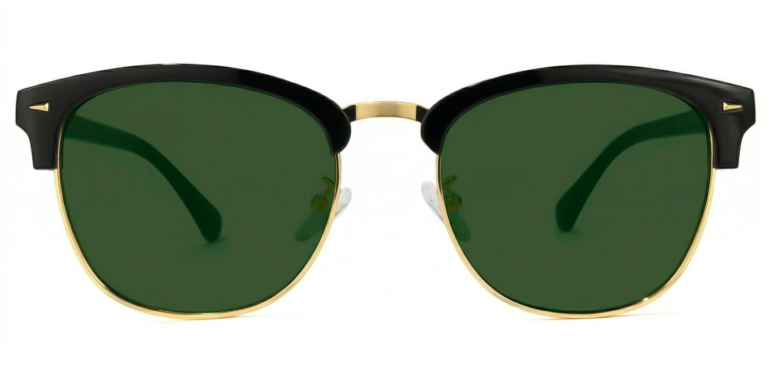 Lasha Browline Black Eyeglasses and Oval Frame0