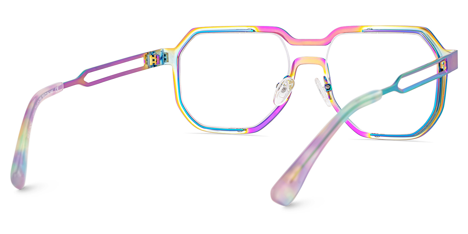 Hype Geometric Iridescent Glasses6