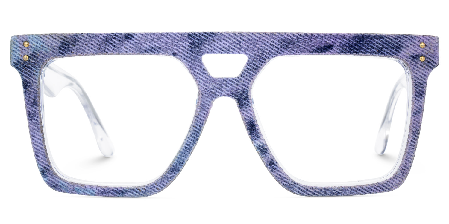 Rubin Blue Denim Eyeglasses | ZEELOOL Canada0