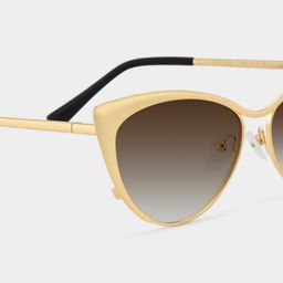 Ellen Cateye Gold Sunglasses4
