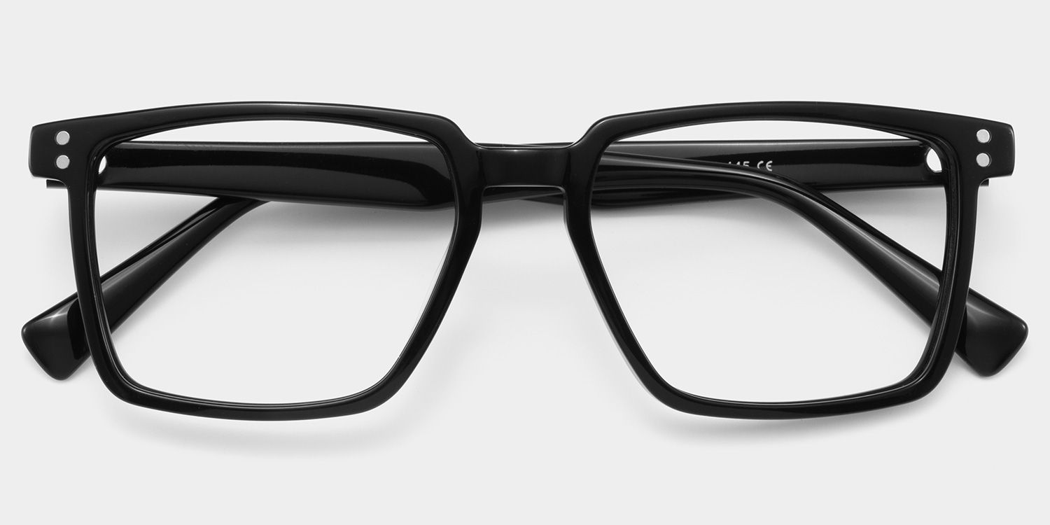 Griffin Black Frame Glasses with Rectangle Frame Online | ZEELOOL Canada1