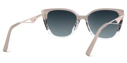Margret Cateye Tortoise Khaki Sunglasses4