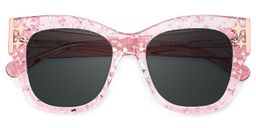 Minfia Square Pink Glasses2