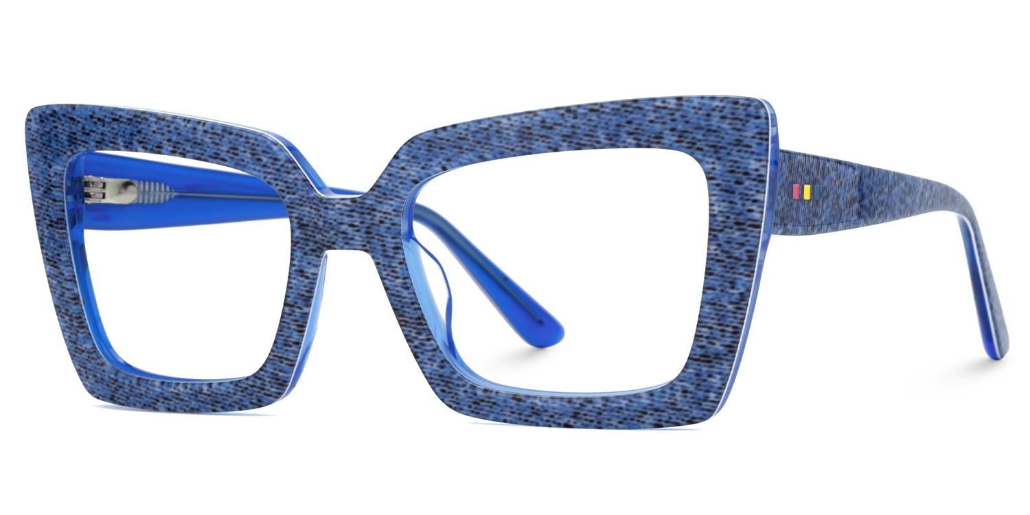 Tootie Eyeglasses in Butterfly Blue Frame | ZEELOOL Canada2
