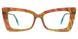 Delcour Rectangle Multicolor Glasses0