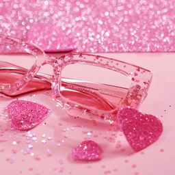 Mitia Pink Rectangle Glasses5