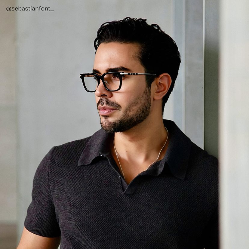 Rayne Black Square Glasses