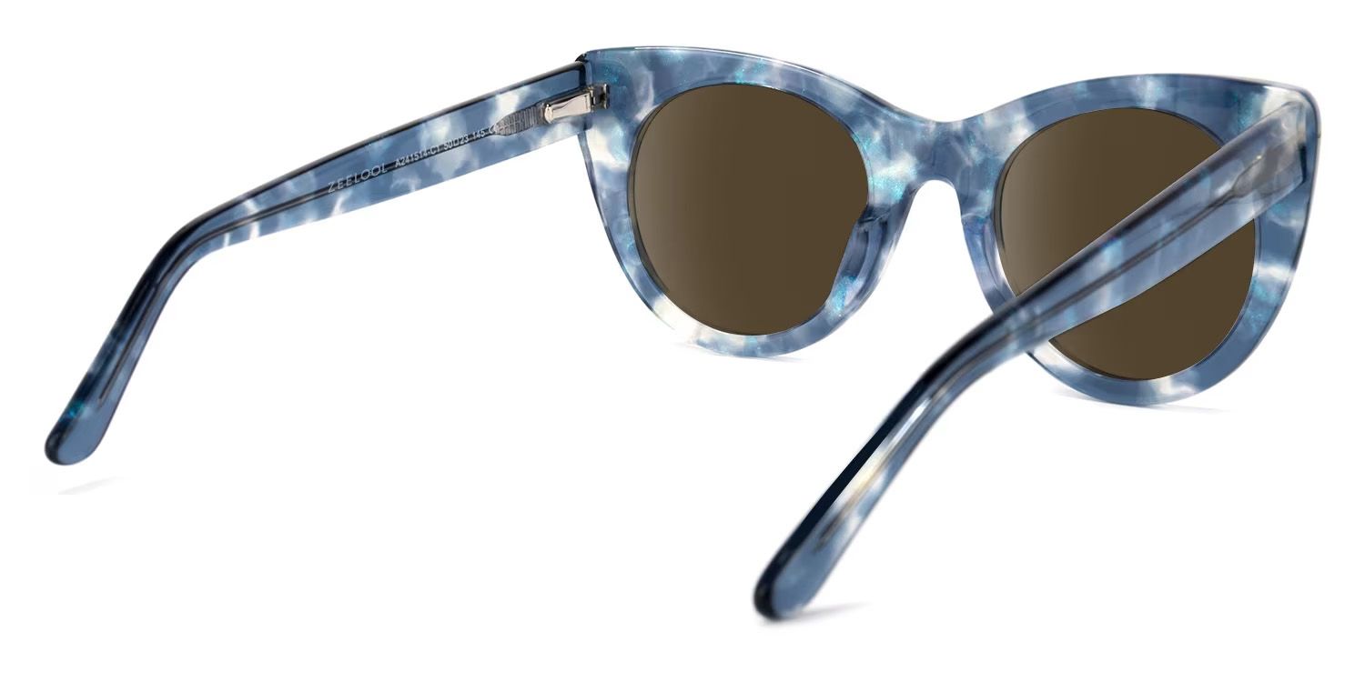 Starry Cateye Blue Sunglasses | ZEELOOL Canada3