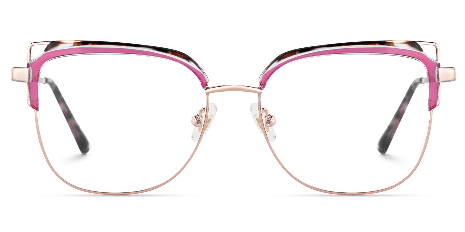 Samson Square Pink Tortoise Glasses1