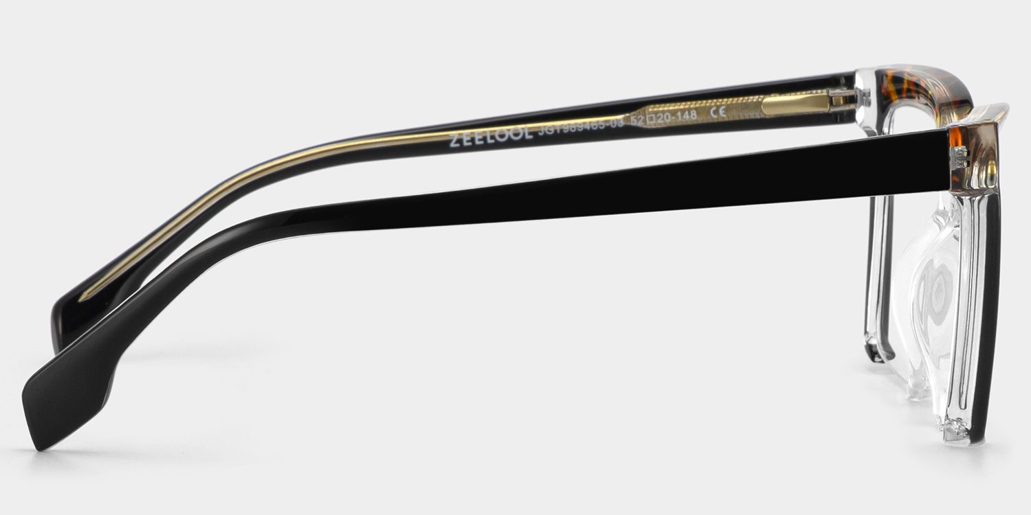 Misty Square Black Glasses | ZEELOOL Canada3