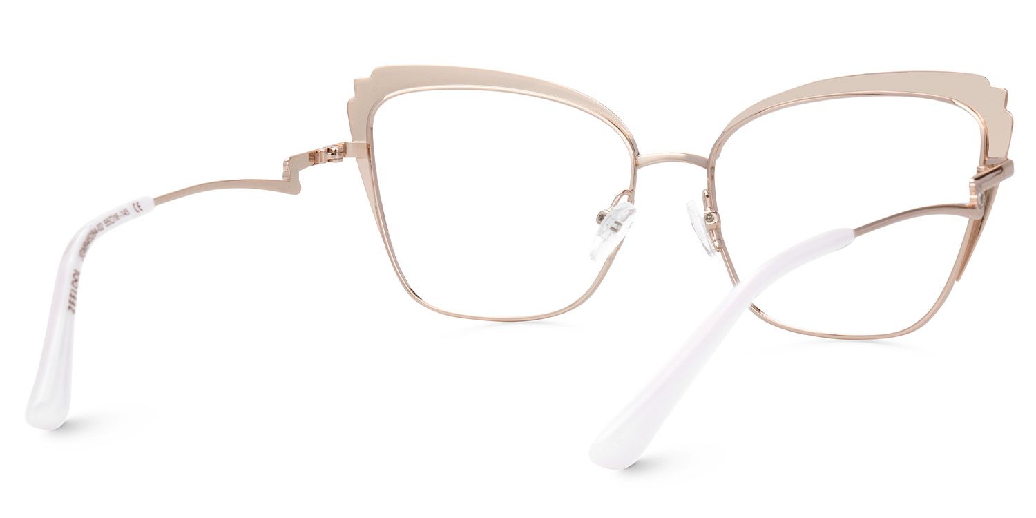 Mariely Cat Eye White Glasses | ZEELOOL Canada4