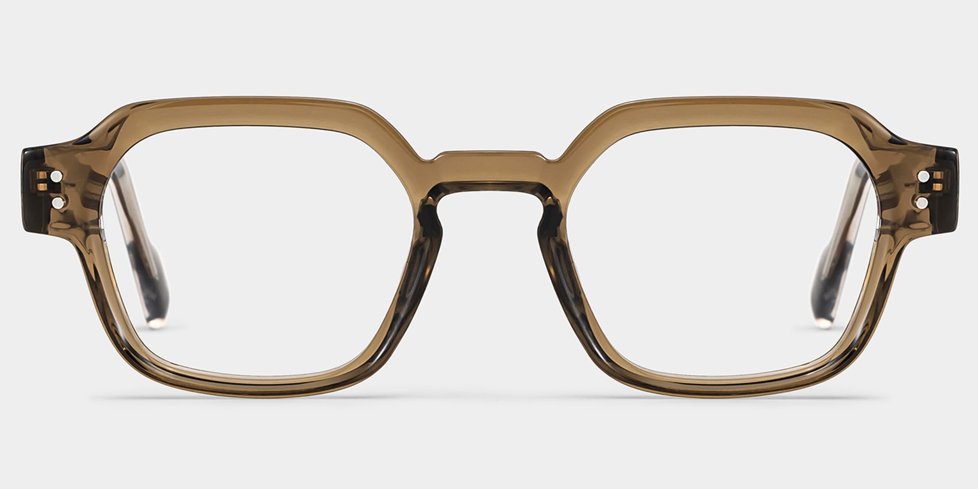 Joy Brown Frame Glasses with Geometric Frame Online | ZEELOOL1