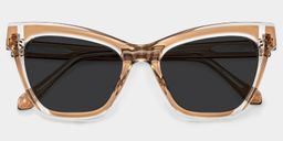 Saucie Cateye Brown Glasses1