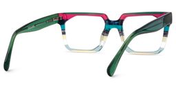 Laguer Rectangle Green Glasses6