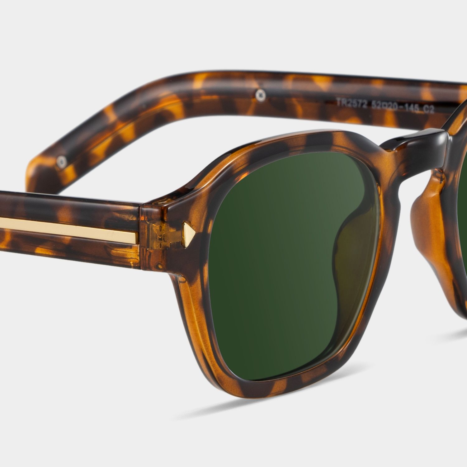 Leilani Rectangle Sunglasses with Tr90 Tortoise Frames | ZEELOOL CA4
