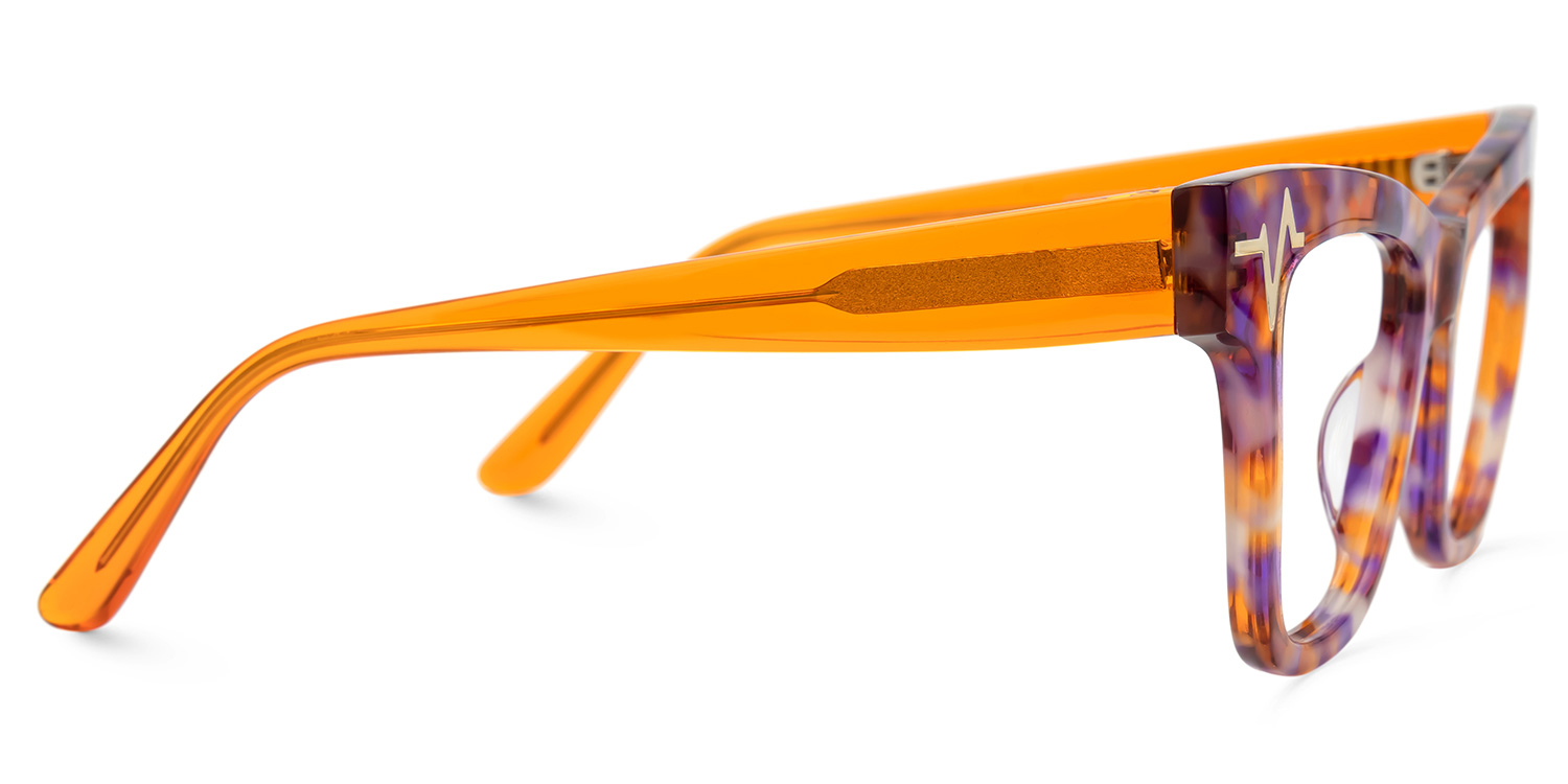 Cara Butterfly Orange Glasses2