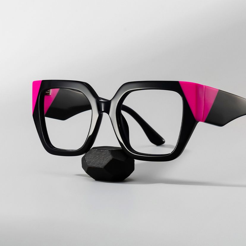 Viva Square Black Glasses