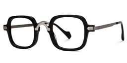 Fonrose Black Square Glasses1