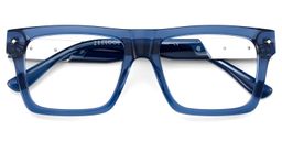 Trent Rectangle Blue Glasses2