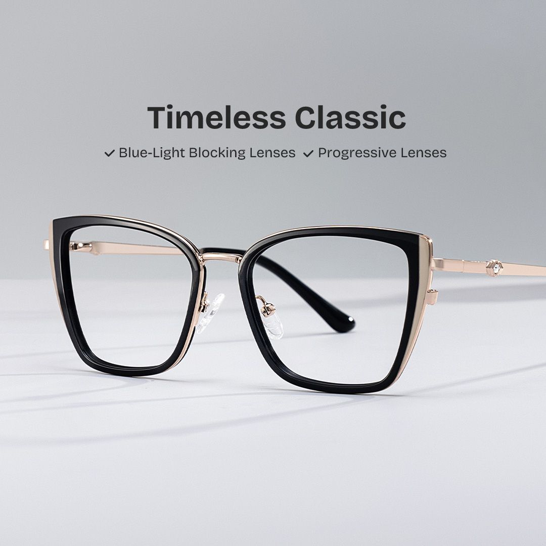 Juniper Eyeglasses in Square Black Frame | ZEELOOL Canada0