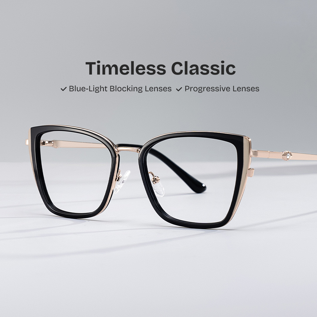 Juniper Rectangle Black Glasses0