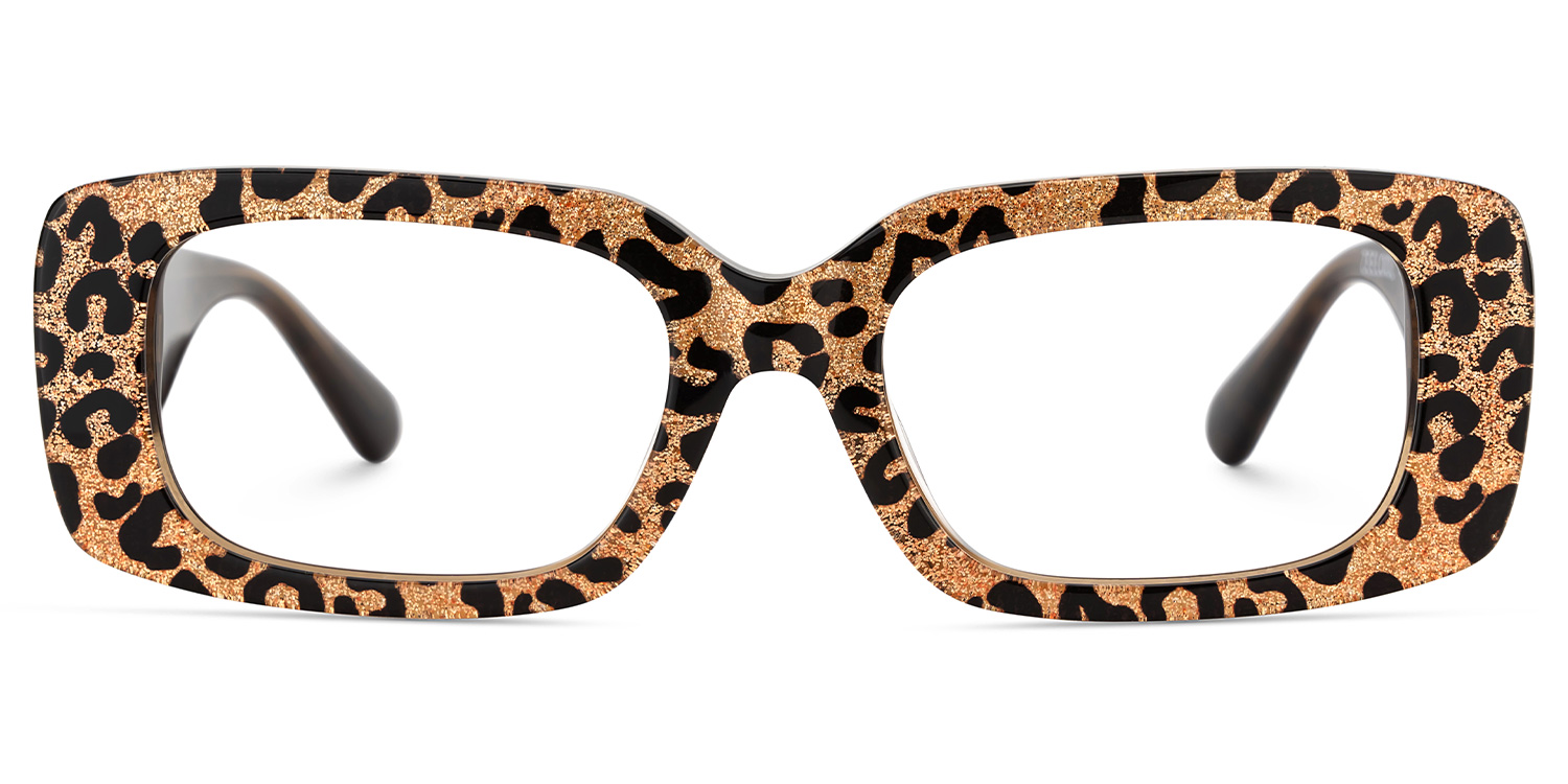 Jonas Rectangle Leopard Glasses1