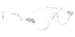 Felicia Cat Eye Clear Glasses (Z-shaped Arms)2