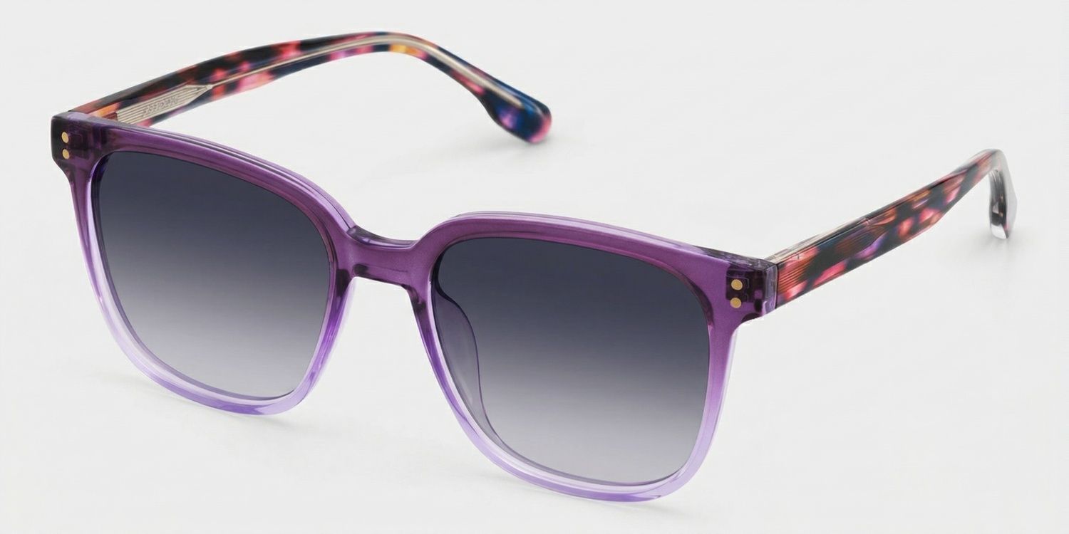 Donnalyn Tr90 Purple Frame Sunglasses | ZEELOOL CA