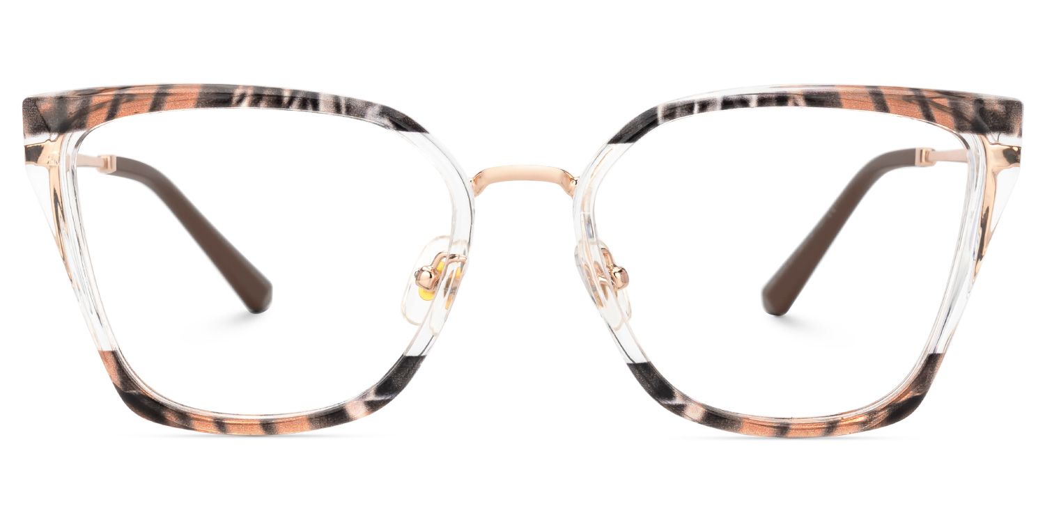 Martins TR90 Rectangle Brown Frame Glasses | ZEELOOL Canada0