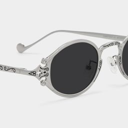 Serena Oval Silver Glasses4