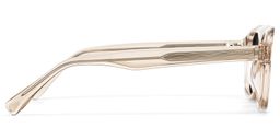 Nomad Rectangle Beige Polarized Sunglasses3