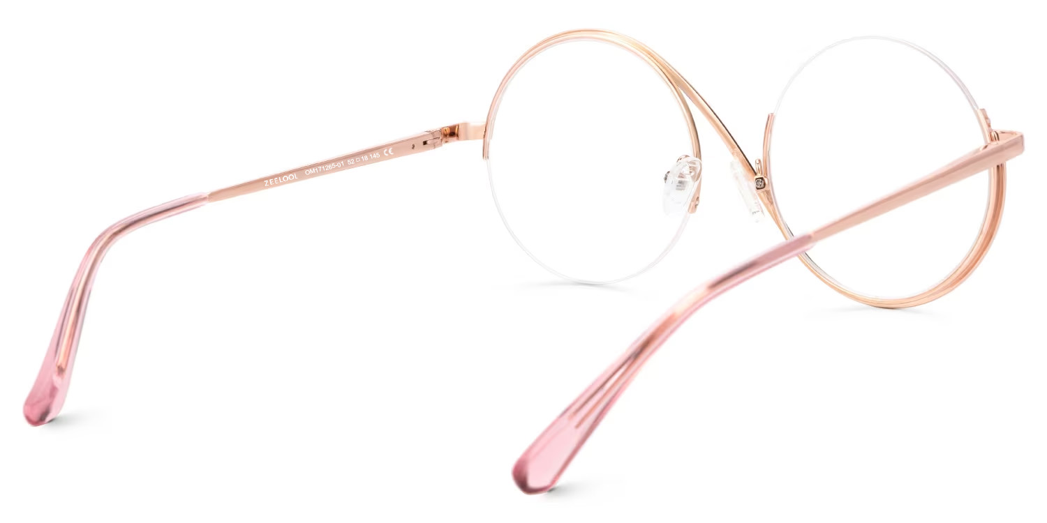 Flozif Round Pink Glasses3