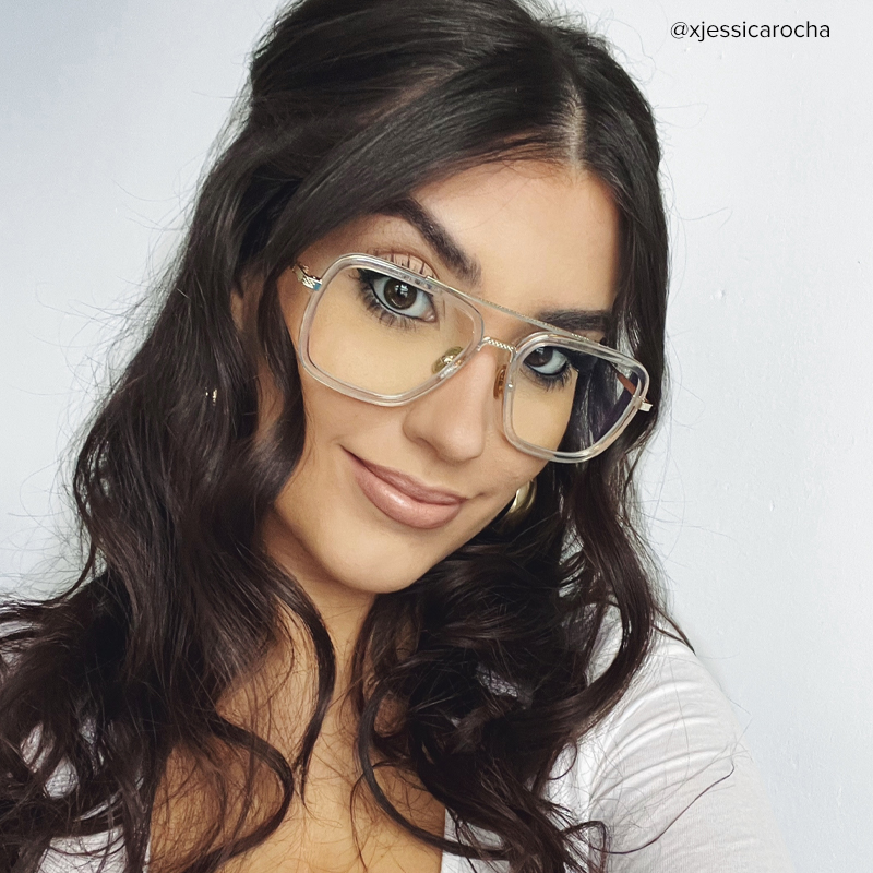 Gifford Aviator Crystal Frame Glasses | ZEELOOL Canada11