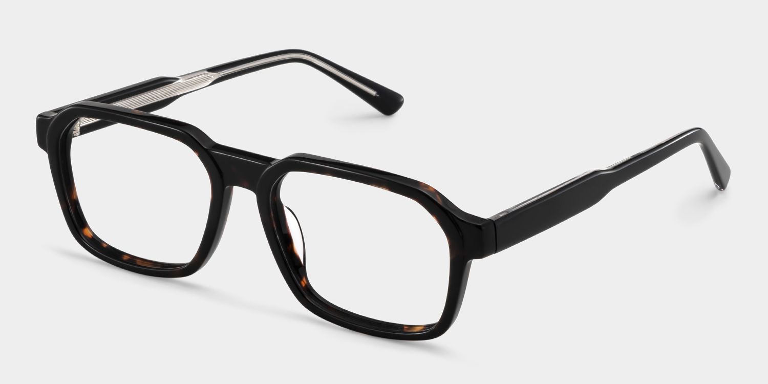 Arden Rectangle Tortoise Frame Eyeglasses for Man| ZEELOOL Canada3