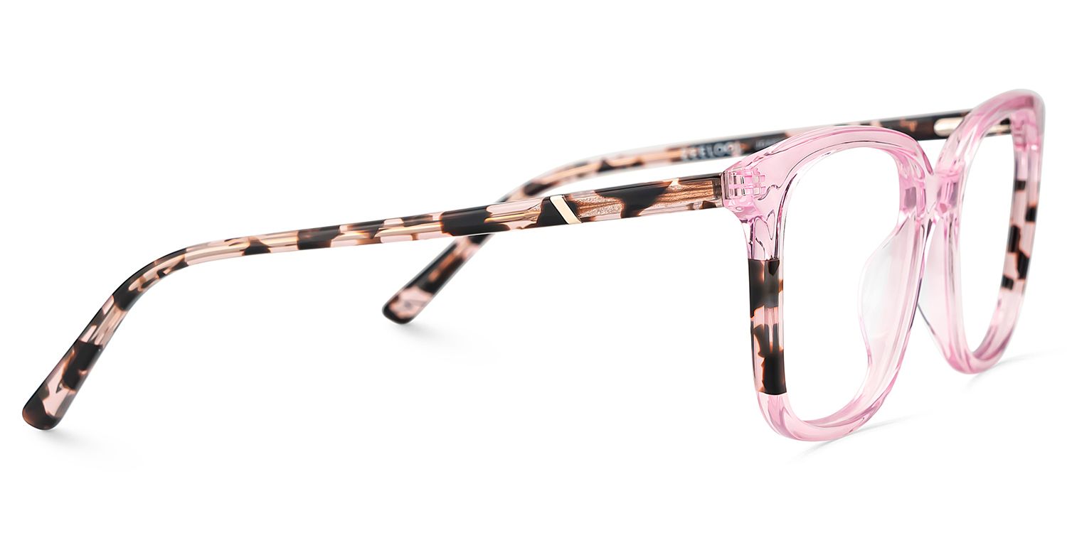Finnley Acetate Pink Frame Glasses with Square Shape | ZEELOOL Canada4