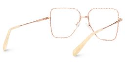 Alisandra Aviator Rose Gold Glasses3