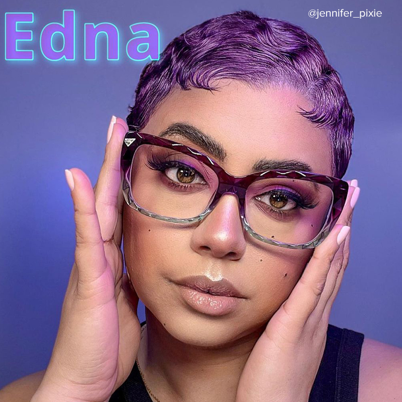 Edna Cateye Purple-Green Glasses4