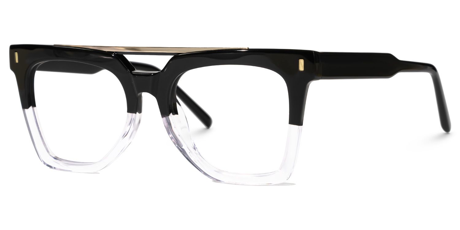Marin Aviator Black-Clear Glasses1