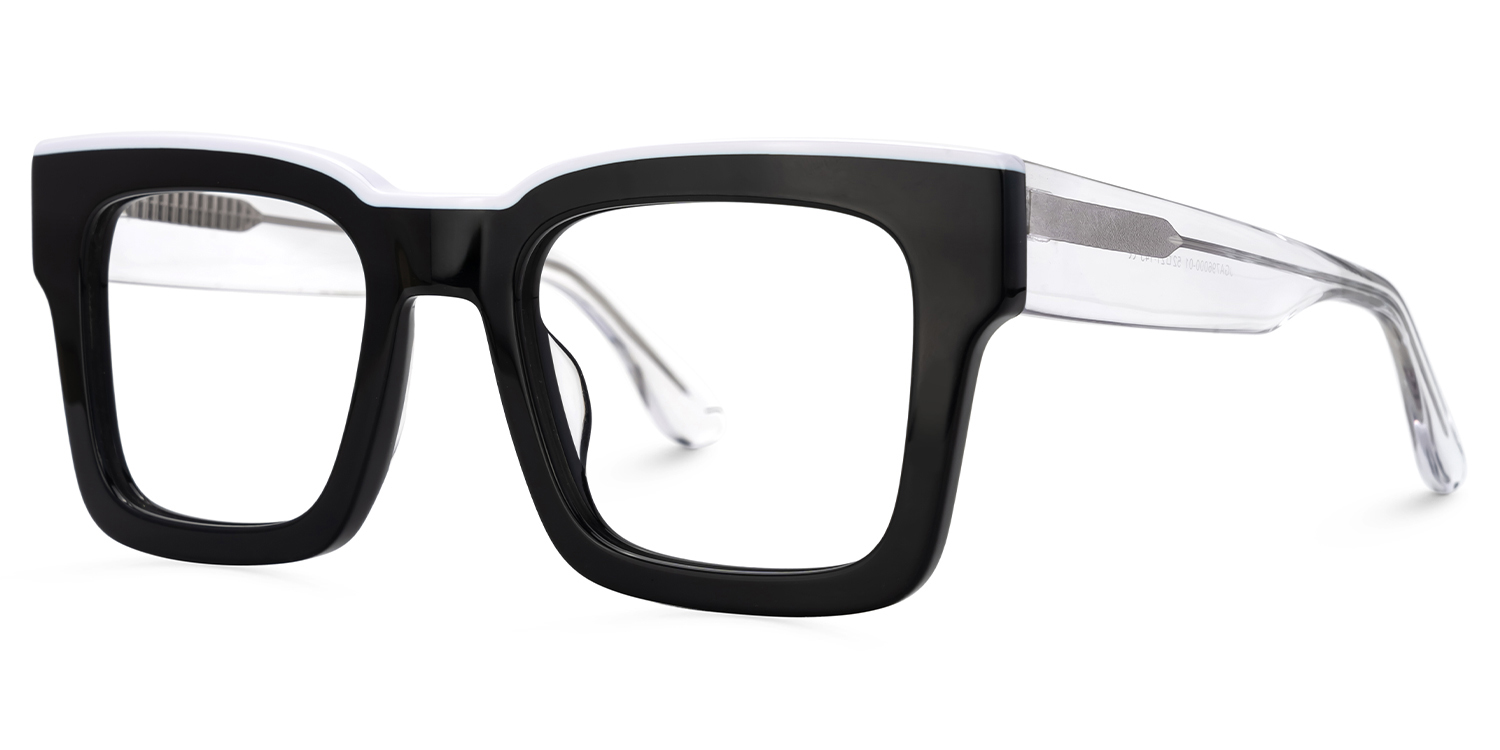 Vorse Square Glasses Black Frame for Men | ZEELOOL Canada1