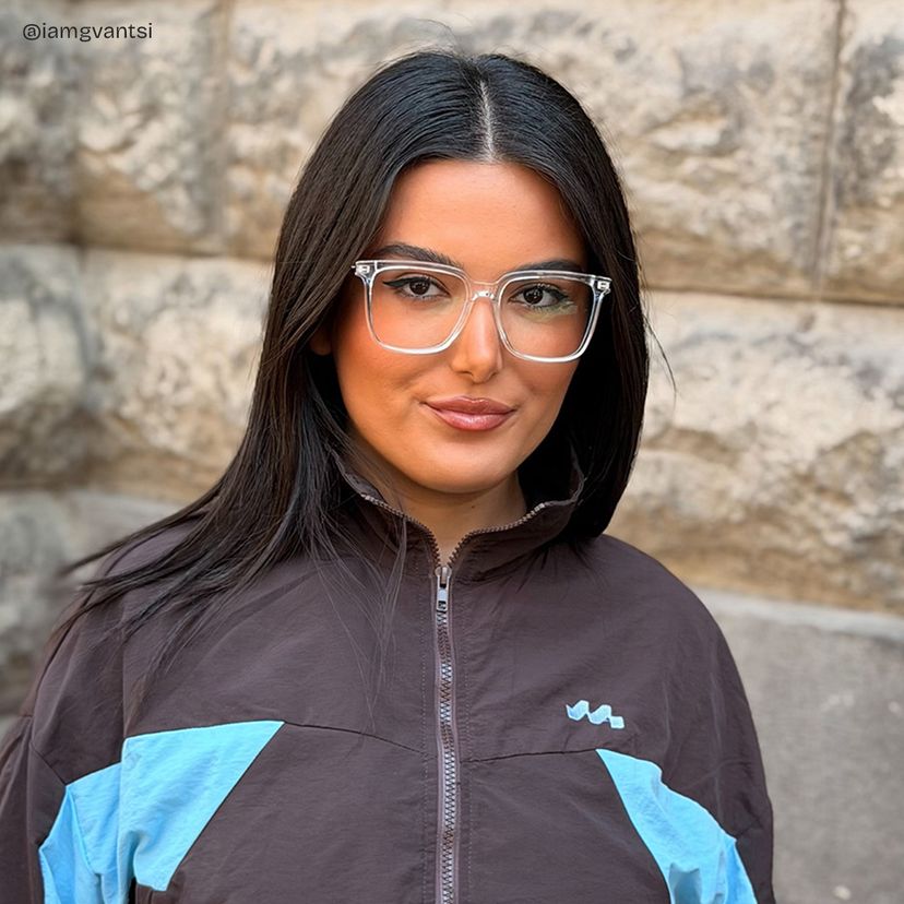 Zeyna Square Clear Glasses