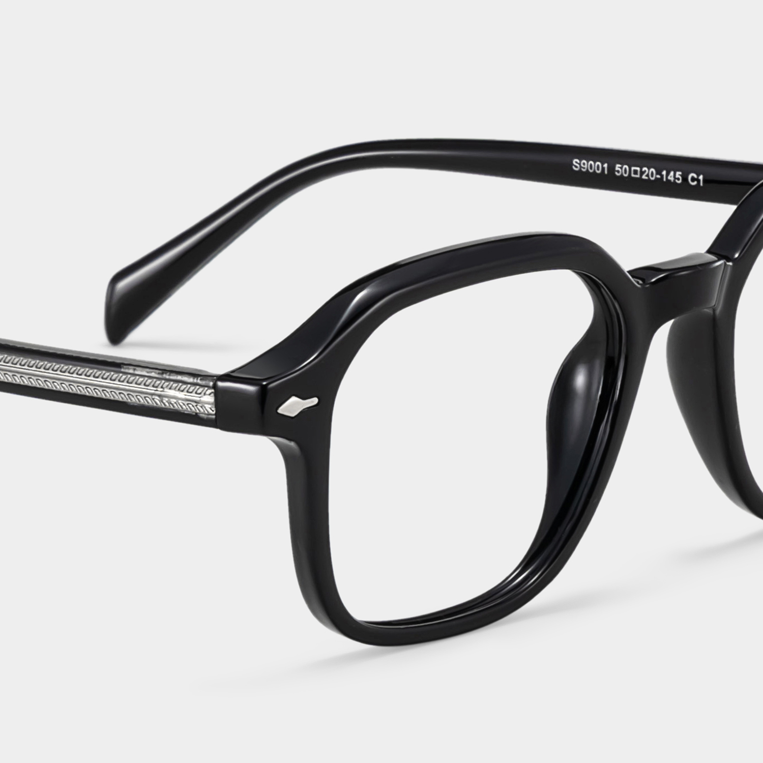 Josh Black Frame Glasses with Rectangle Frame Online | ZEELOOL5
