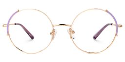 Rindy Round Purple Glasses0