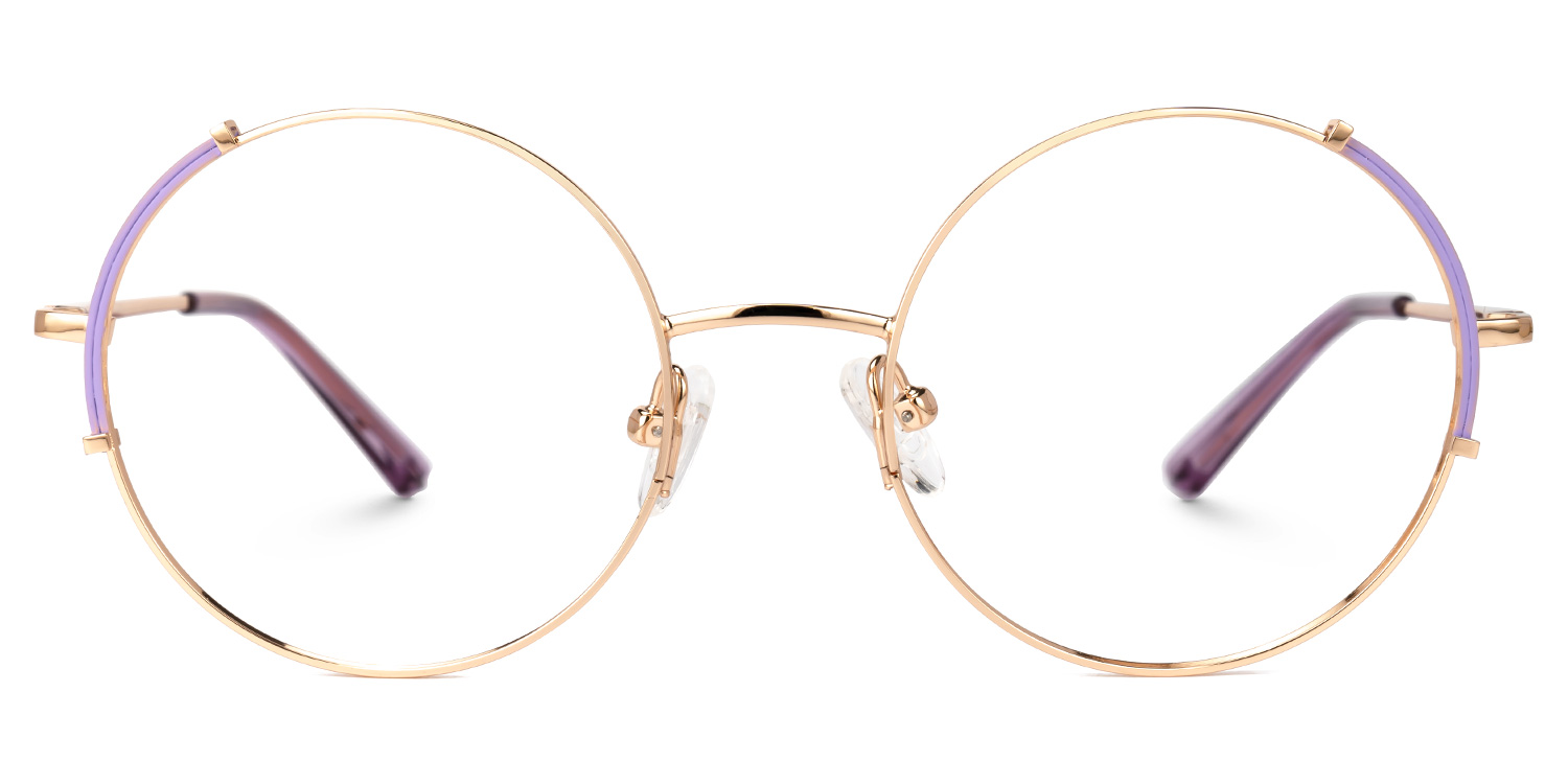 Rindy Round Purple Glasses0