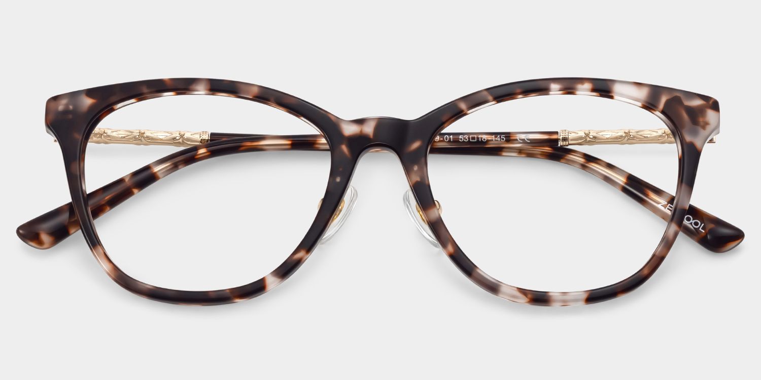 April Tortoise Frame Glasses with Cat eye Frame Online | ZEELOOL2